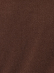 Marrón - Threadbare Ribbed Jersey Button Up Cardigan - Imagen 5 de 5