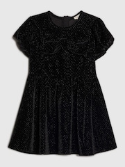River Island Velvet Bow Dress - Imagen 1 de 3