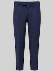 Harry Brown Blue Raffi Slim Fit Suit Trousers - Image 4 of 5