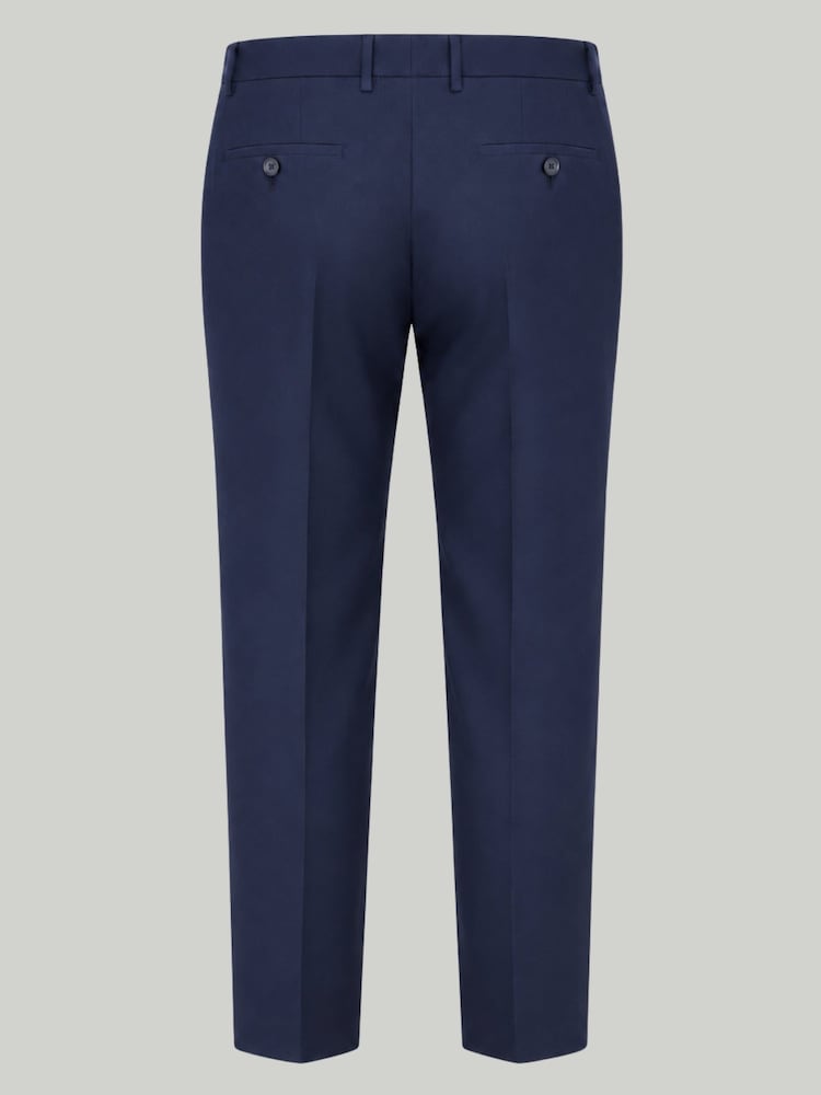 Harry Brown Blue Raffi Slim Fit Suit Trousers - Image 5 of 5