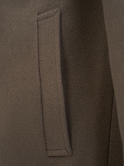 Abrigo de lana sintética liso Harold de Harry Brown - Imagen 4 de 4