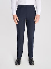Harry Brown Navy Blue Alex Slim Fit Suit Trousers - Image 2 of 3