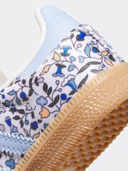 adidas Originals Blue Samba Og X Liberty London Comfort Closure Elastic Lace Trainers - Image 10 of 11