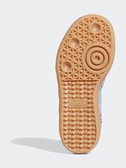 adidas Originals Blue Samba Og X Liberty London Comfort Closure Elastic Lace Trainers - Image 4 of 11