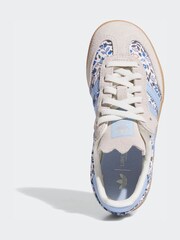 adidas Originals Blue Samba Og X Liberty London Comfort Closure Elastic Lace Trainers - Image 5 of 11