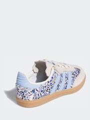 adidas Originals Blue Samba Og X Liberty London Comfort Closure Elastic Lace Trainers - Image 7 of 11