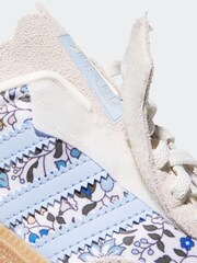 adidas Originals Blue Samba Og X Liberty London Comfort Closure Elastic Lace Trainers - Image 9 of 11