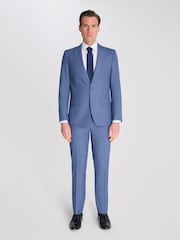 Harry Brown Blue Marl Alex Slim Fit Suit Jacket - Image 1 of 4