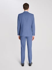 Harry Brown Blue Marl Alex Slim Fit Suit Jacket - Image 2 of 4