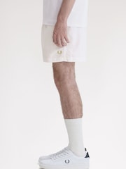 Fred Perry Chalk White Linen Blend Revere Collar Shirt - Image 2 of 5