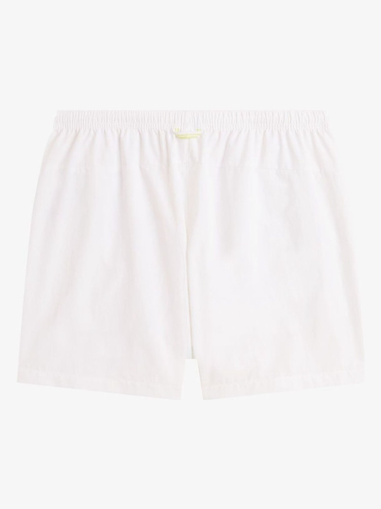 Fred Perry Chalk White Linen Blend Revere Collar Shirt - Image 5 of 5