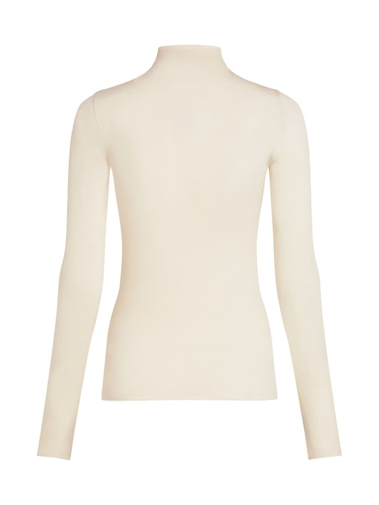 Bianco - Hunkemoller T Shirt a collo alto super morbida, strato Base termico con cashmere - Immagine 7 di 7