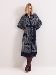 Phase Eight Blue Charlotte Midi Dress - Image 1 of 8