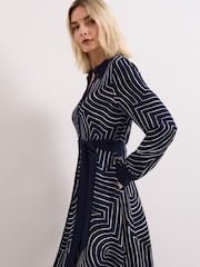 Phase Eight Blue Charlotte Midi Dress - Image 7 of 8