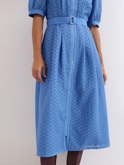 Phase Eight Blue Casey Midi Dress - Image 6 of 7