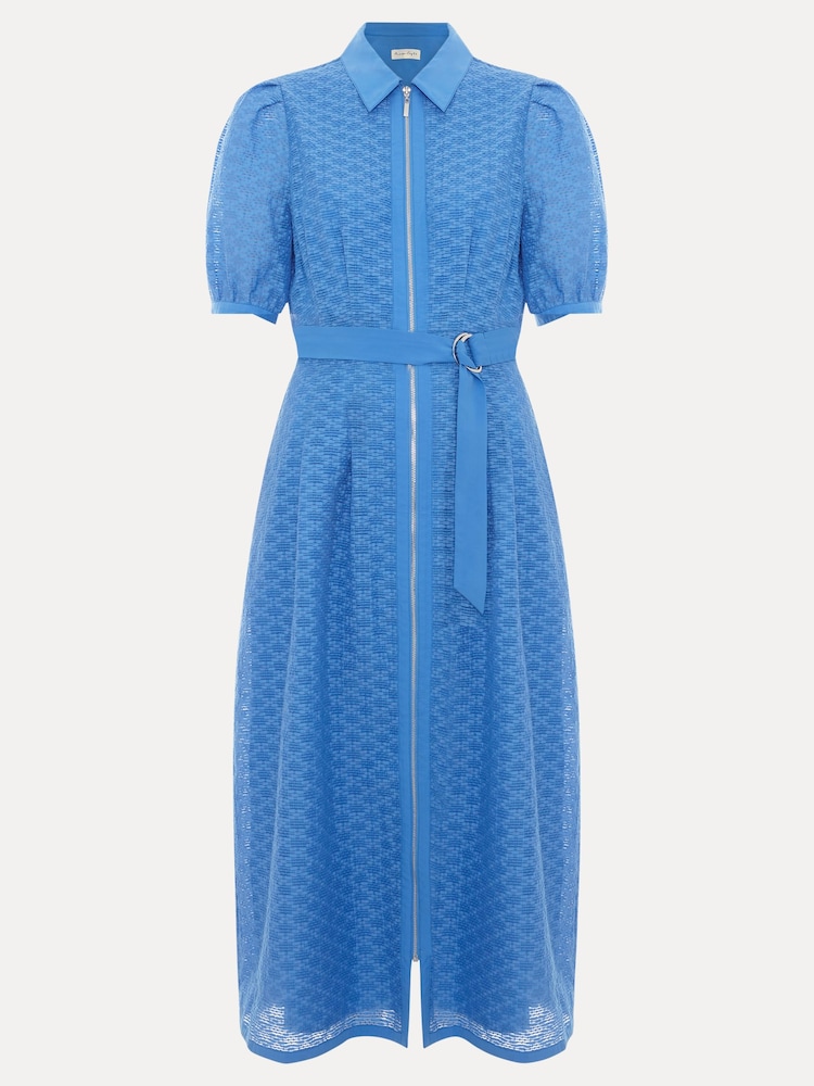Phase Eight Blue Casey Midi Dress - Image 7 of 7