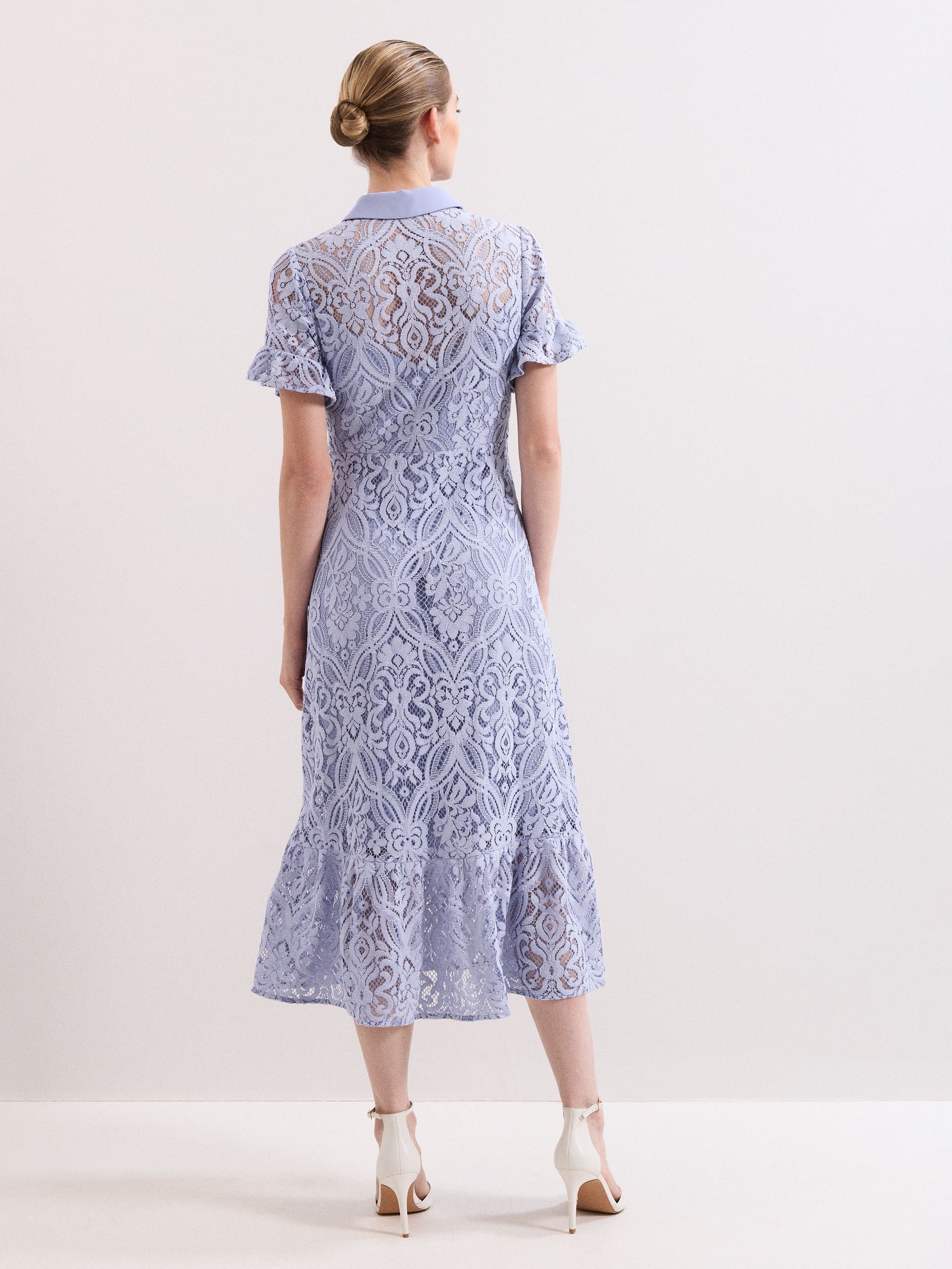 Buy Phase Eight Blue Carmine Lace Dress from the Next UK online shop