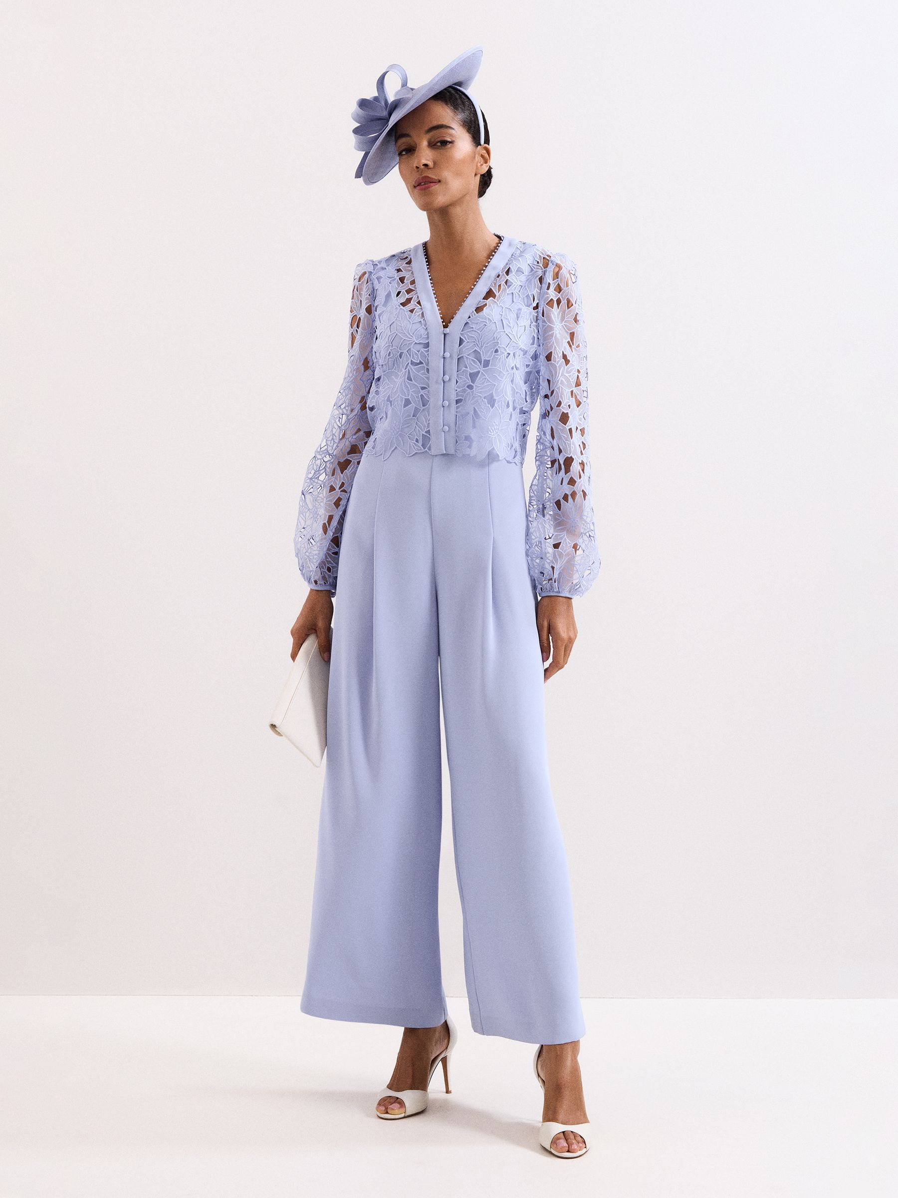 エトセンス　ETHOSENS 26ss jumpsuit Buy Phase Eight Blue Winona Lace Jumpsuit from Next USA