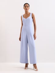 Phase Eight Blue Winona Lace Jumpsuit - Image 7 of 8