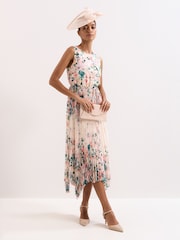 Phase Eight Pink Petite Georgiana Midi Dress - Image 1 of 7