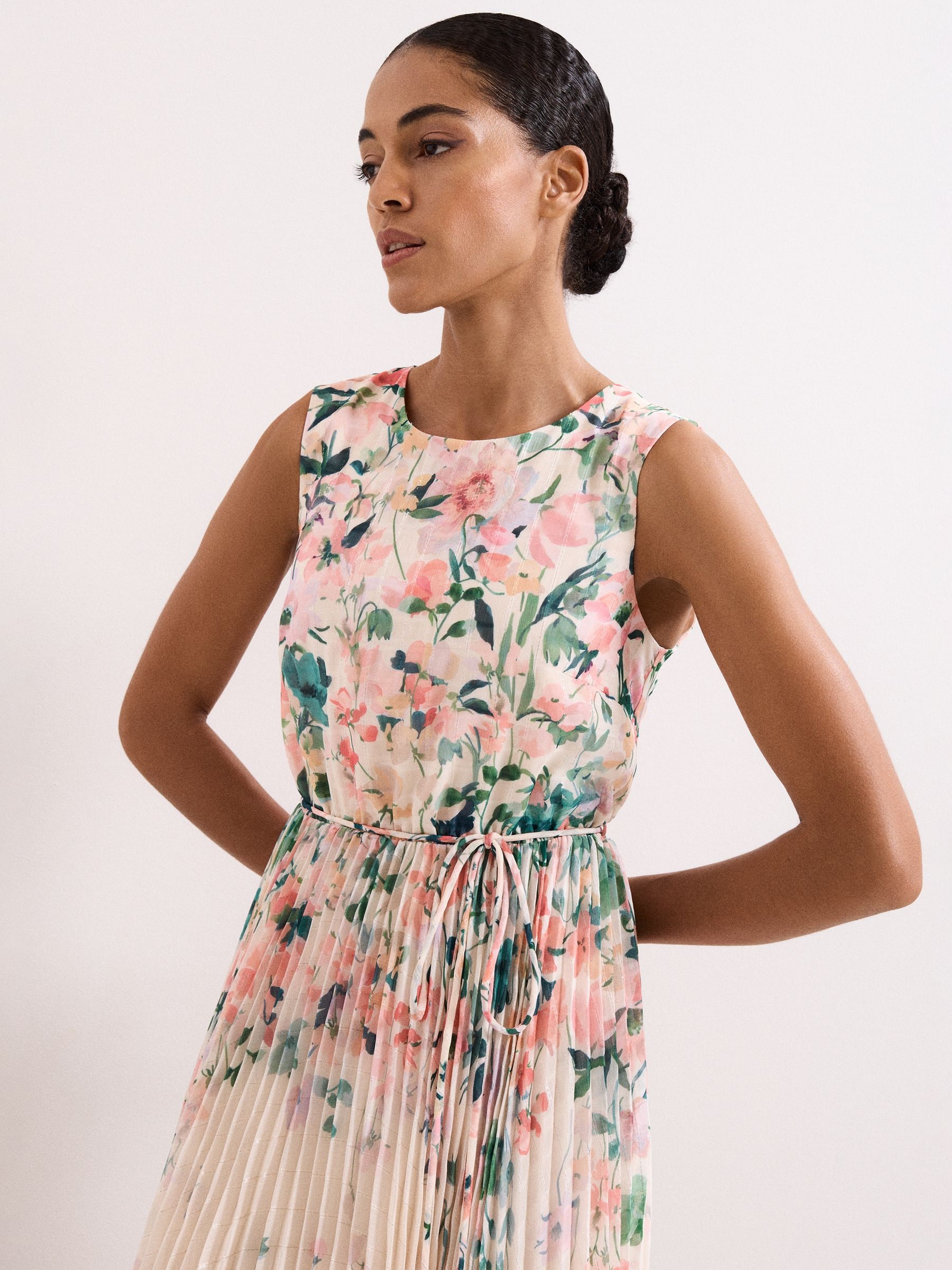 Buy Phase Eight Pink Petite Georgiana Midi Dress from Next USA