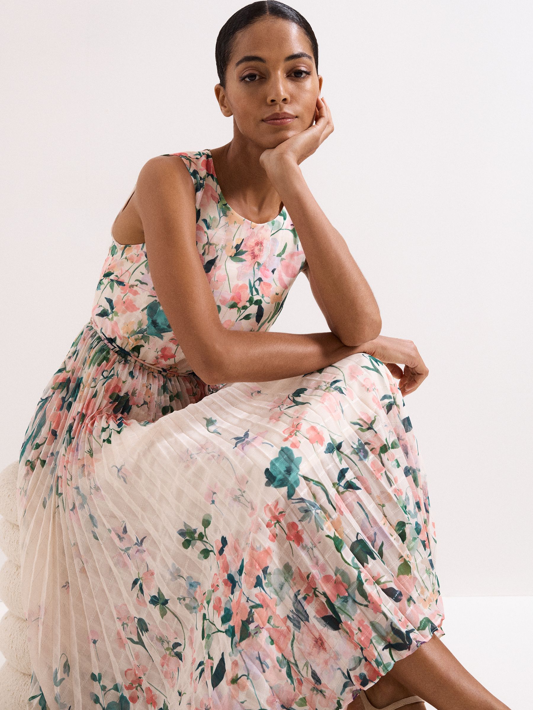 Buy Phase Eight Pink Petite Georgiana Midi Dress from Next USA Buy Phase Eight Pink Petite Georgiana Midi Dress from Next USA