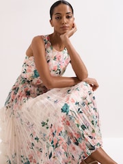 Phase Eight Pink Petite Georgiana Midi Dress - Image 5 of 7