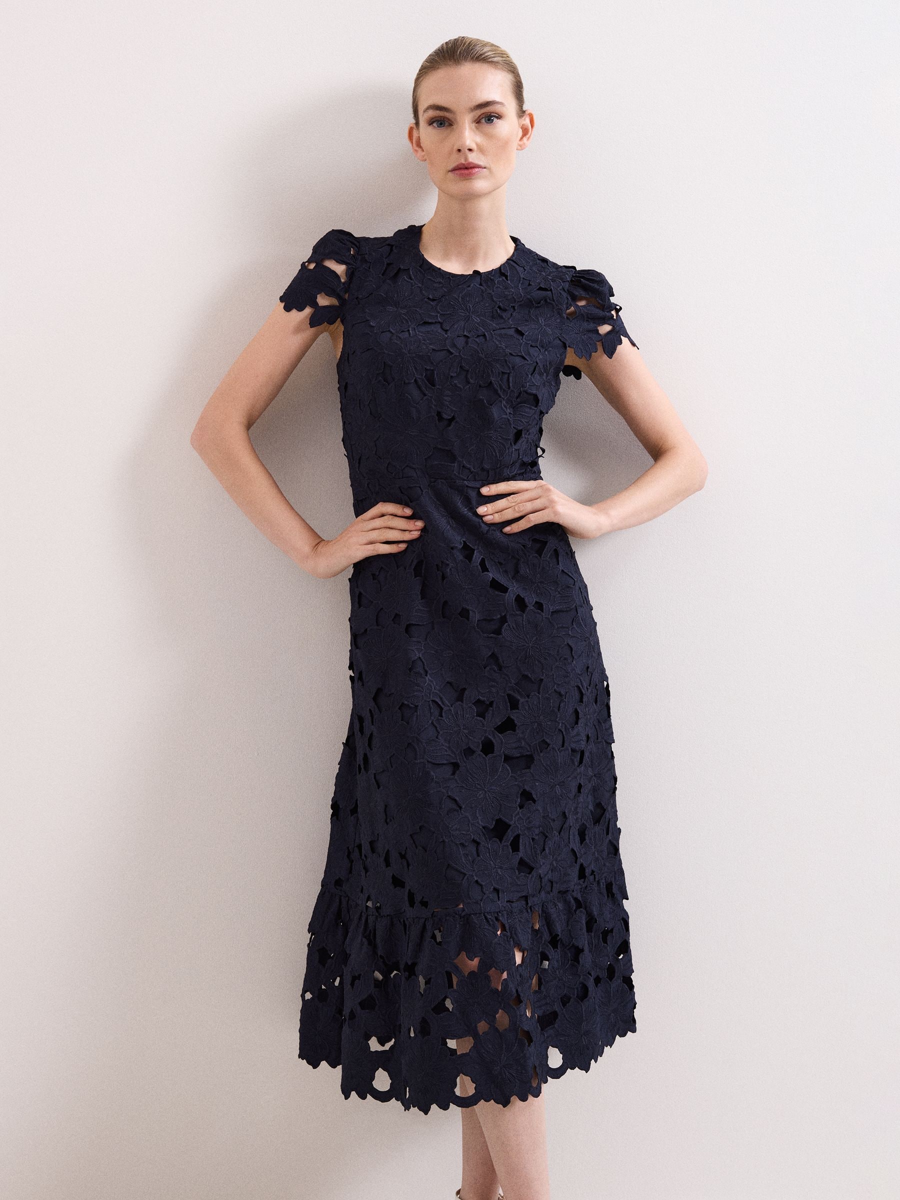 Buy Phase Eight Blue Leilani Lace Dress from Next USA