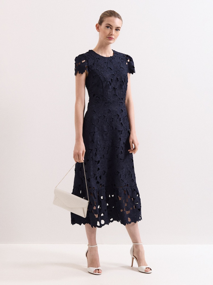 phase eight navy lace dress Buy Phase Eight Blue Leilani Lace Dress from Next USA