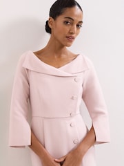 Phase Eight Pink Sienna Tux Dress - Image 4 of 8