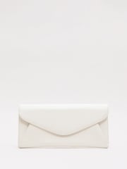 Phase Eight Cream Leather Clutch Bag - Image 1 of 8
