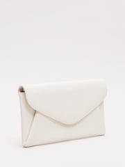 Phase Eight Cream Leather Clutch Bag - Image 2 of 8