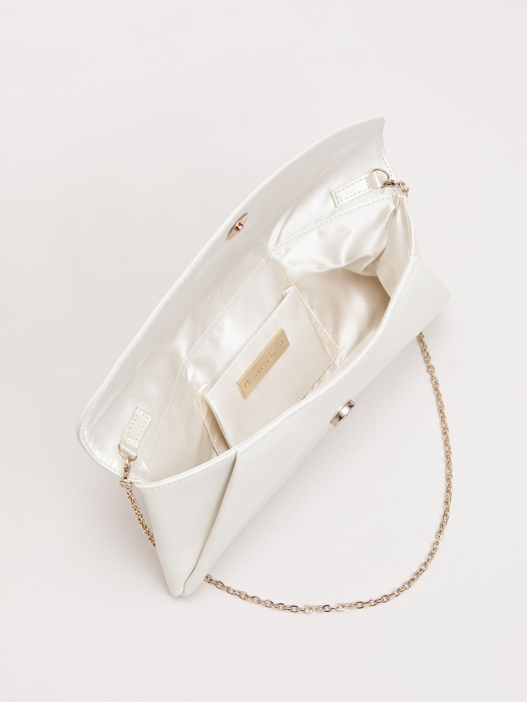 Buy Phase Eight Cream Leather Clutch Bag from Next USA