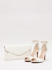 Phase Eight Cream Leather Clutch Bag - Image 5 of 8