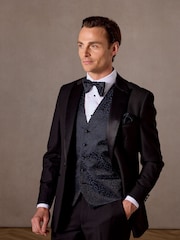 Skopes Blue Party Paisley Waistcoat - Image 1 of 6