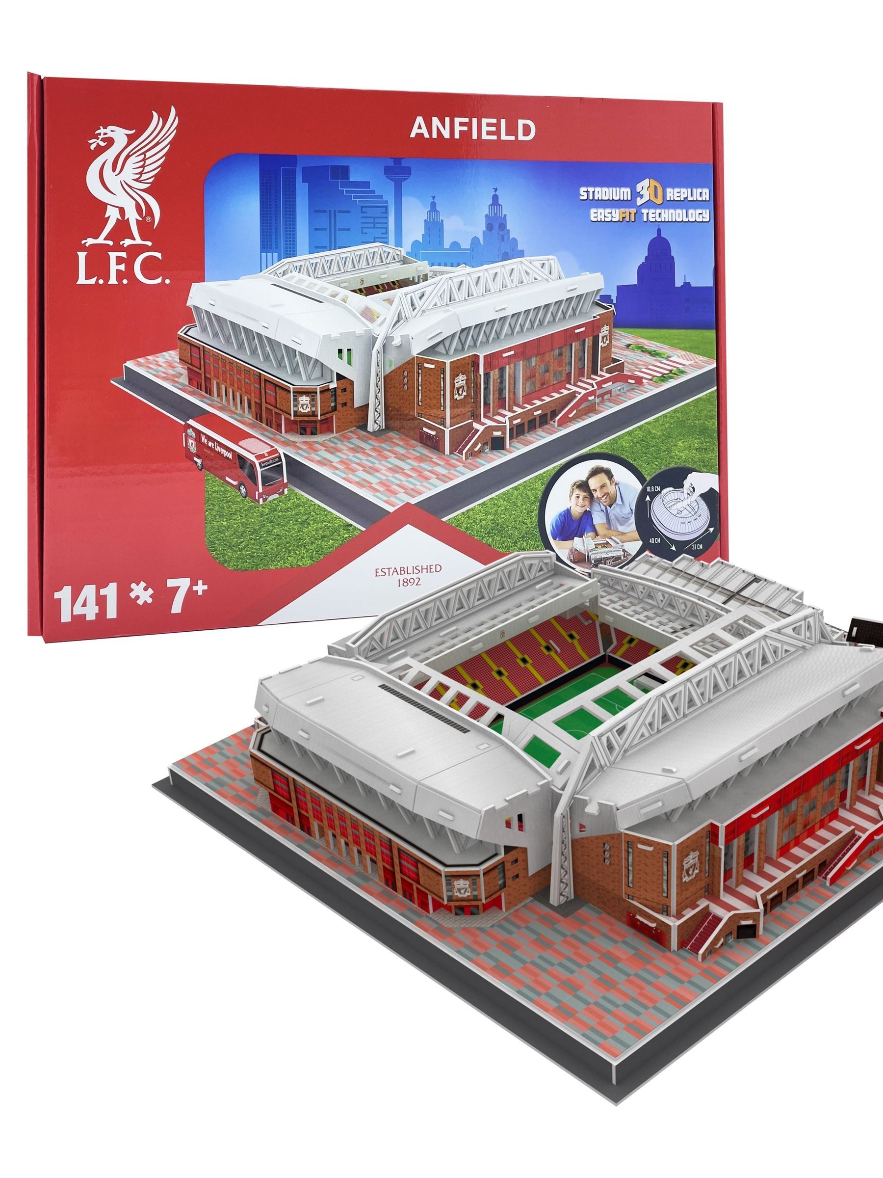 University Games Kids Football Stadium 3D Puzzle- Manchester City- Liverpool- Arsenal - Liverpool Anfld - Image 9