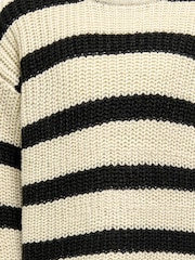 ONLY KIDS Stripe Long Sleeve White Jumper - صورة 3 من 3