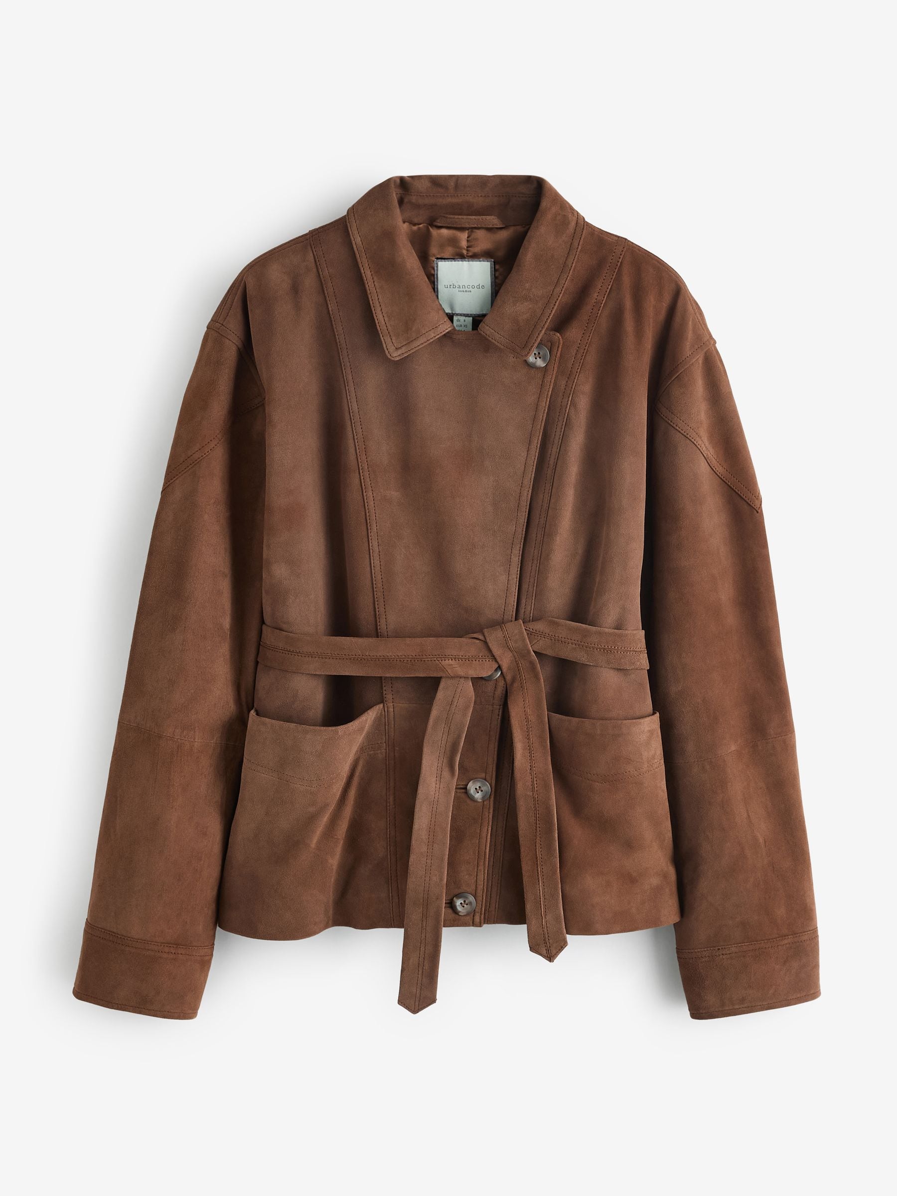 Buy Urban Code Brown Suede Wrap Jacket from Next USA