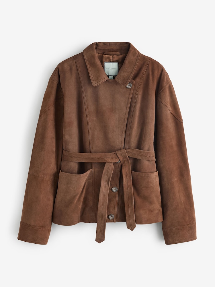 Urban Code Suede Wrap Jacket - 2的图像2｝