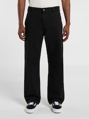 Dickies Black Carpenter Canvas Straight Leg Trousers - Image 1 of 8