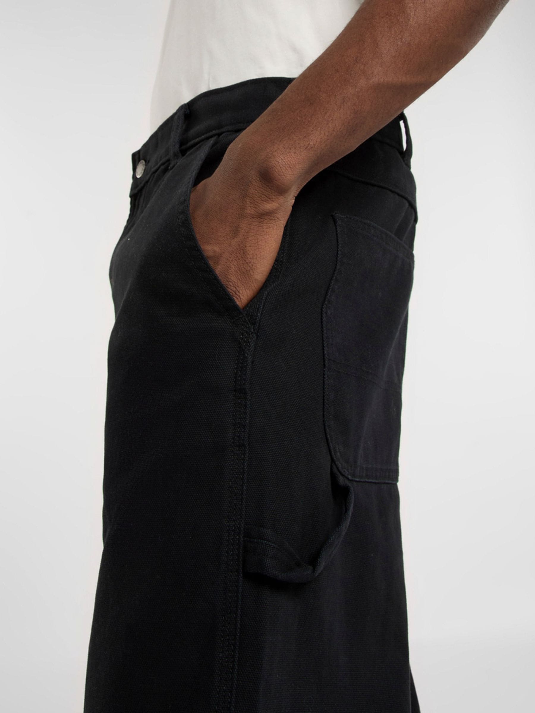 Buy Dickies Black Carpenter Canvas Straight Leg Trousers from Next