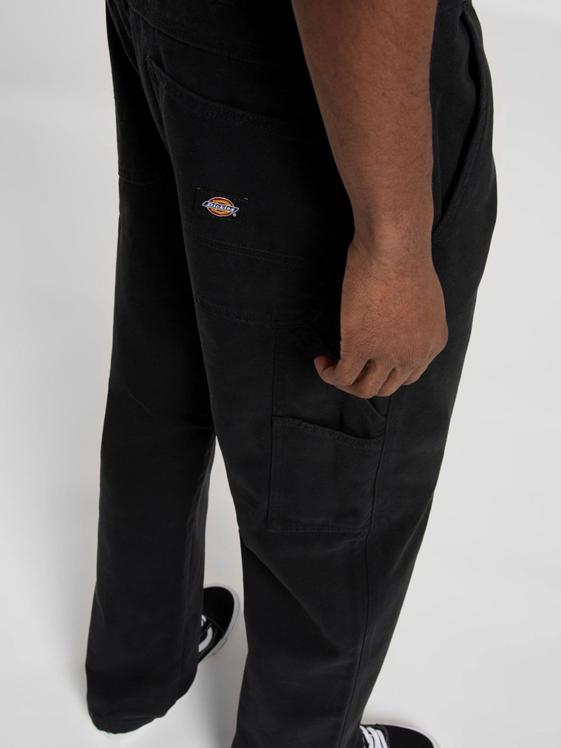 Buy Dickies Black Carpenter Canvas Straight Leg Trousers from Next