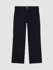 Dickies Black Carpenter Canvas Straight Leg Trousers - Image 7 of 8