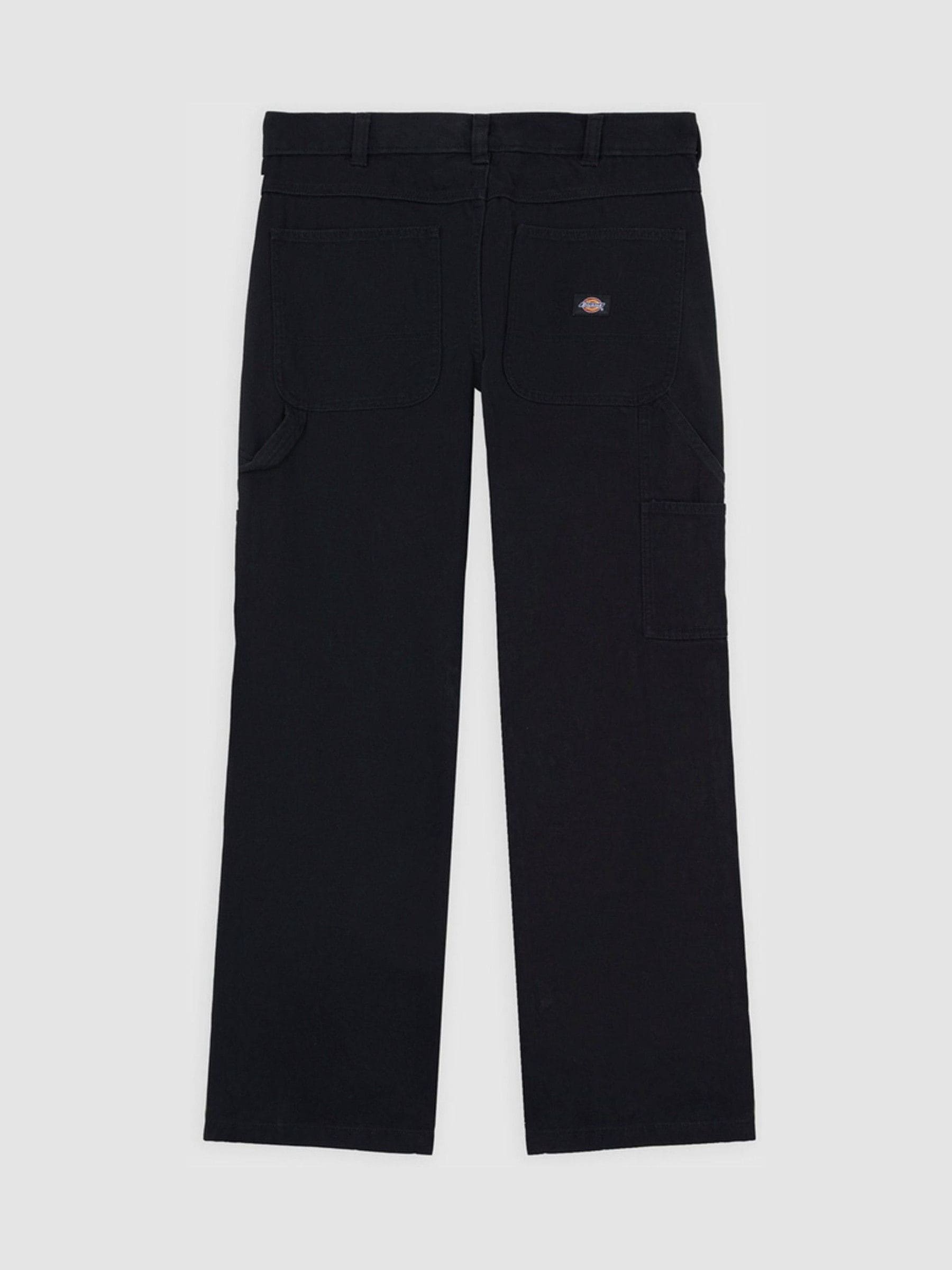 Buy Dickies Black Carpenter Canvas Straight Leg Trousers from Next