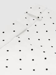 Reiss Beatrix Polka-Dot Wide-Leg Suit Trousers - תמונה 7 מתוך 7