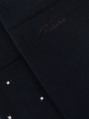 Reiss Blue Noah 2 Pack Cotton-Blend Logo and Spot Socks - Image 3 of 3