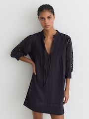 Reiss Navy Gia Dress - Image 1 of 6
