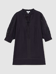 Reiss Navy Gia Dress - Image 2 of 6