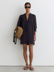 Reiss Navy Gia Dress - Image 3 of 6