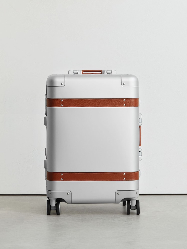 Reiss Silver Apollo Reiss | Journey Maker Hard-Shell Cabin Suitcase - Image 2 of 8 Reiss Silver Apollo Reiss | Journey Maker Hard-Shell Cabin Suitcase - Image 2 of 8